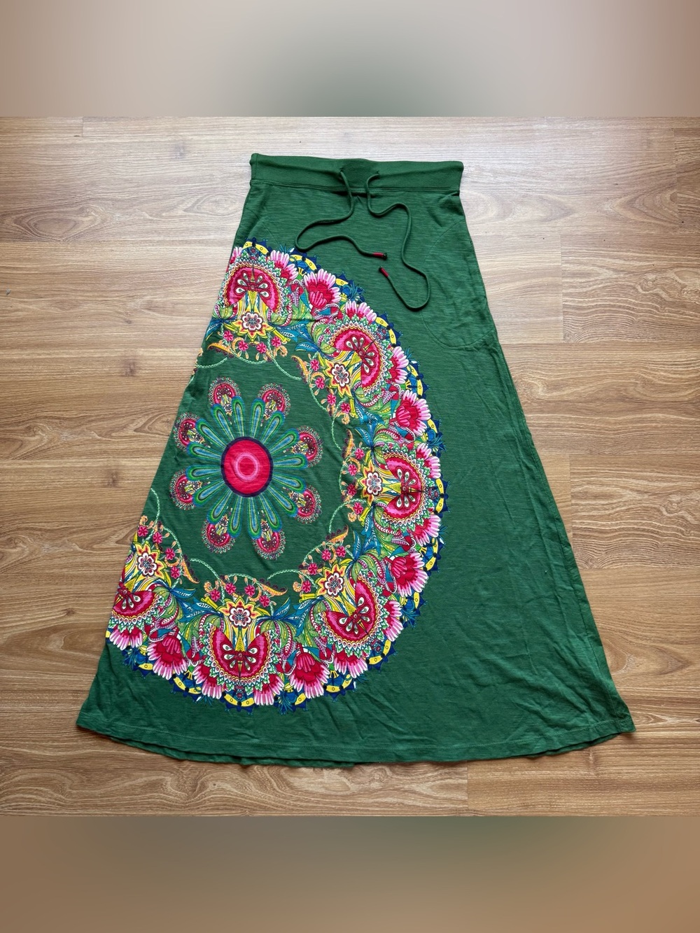 Desigual Maxi Skirt Mandela Print Skirt (Small)